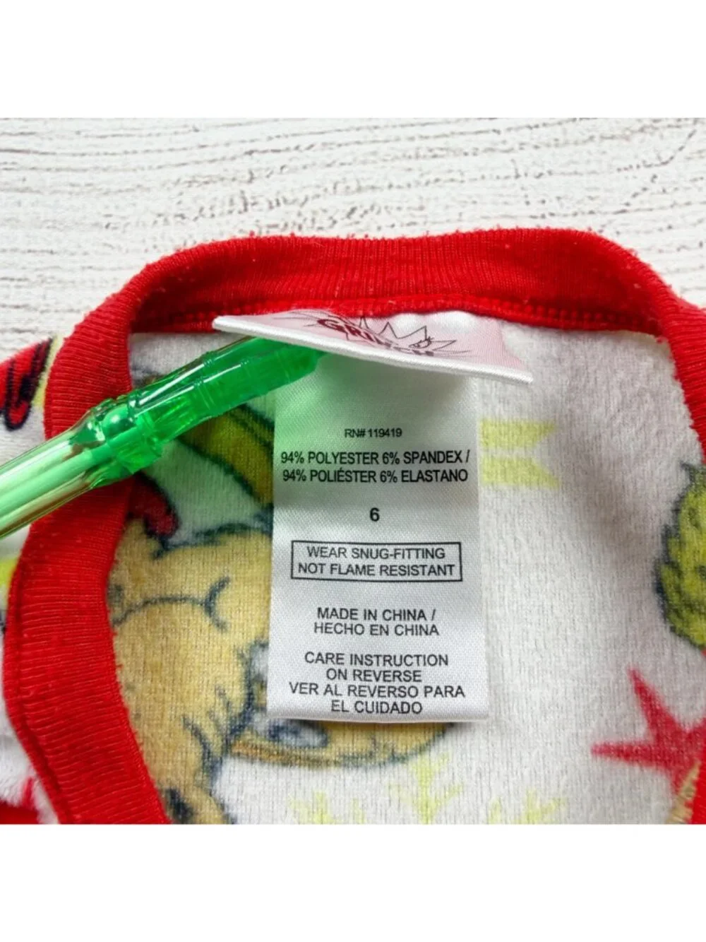 Dr. Seuss The Grinch Kids Pajama Set Holiday Max Character Print Sleepwear 6